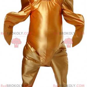 Mascotte gouden kip. Kip kostuum - Redbrokoly.com